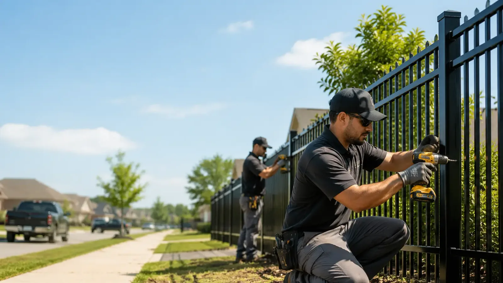 Metal Fence Installation in Conroe, TX